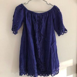 Free People Off-Shoulder Dress with embroidery